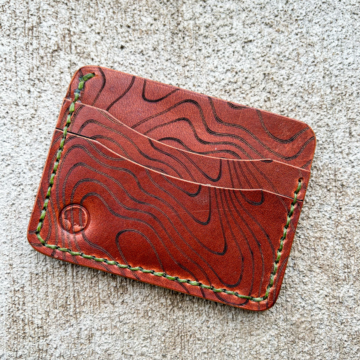 Red Leather Wallet Personalized Leather Red Wallet Front 