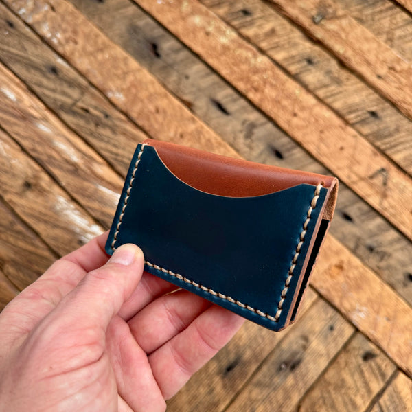 Horween Dublin and Shell Cordovan Front Pocket Bifold