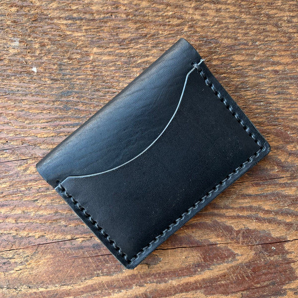 Front Pocket Bifold PLUS in Horween Dublin Black